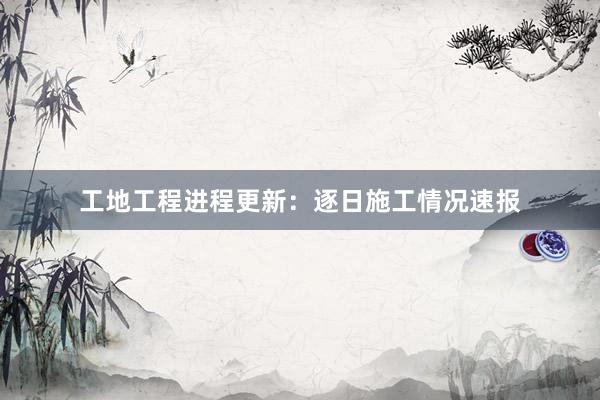 工地工程进程更新：逐日施工情况速报